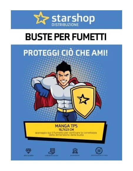 BUSTE STAR SHOP MANGA TP5 (16,70X23+4,5)
