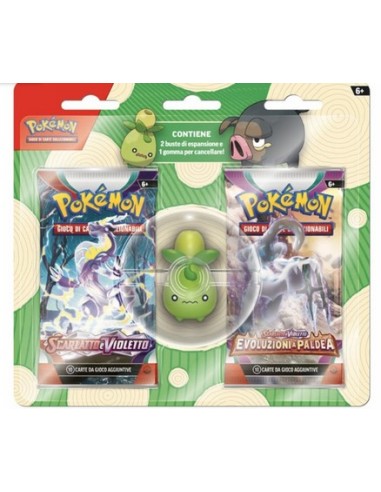 POKEMON BLISTER 2 BUSTINE CON GOMMA - SMOLIV