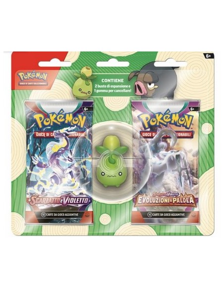 POKEMON BLISTER 2 BUSTINE CON GOMMA - SMOLIV