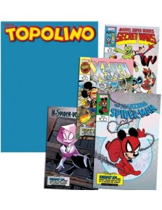 TOPOLINO 3536 + LITOGRAFIE MARVEL 9, 10, 11, 12 (di 12)
