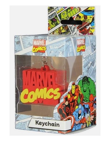MARVEL COMICS - PORTACHIAVI 3D IN GOMMA - LOGO