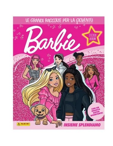 BARBIE INSIEME SPLENDIAMO STICKER ALBUM STARTER PACK - contiene 1 ALBUM + 2 BUSTINE