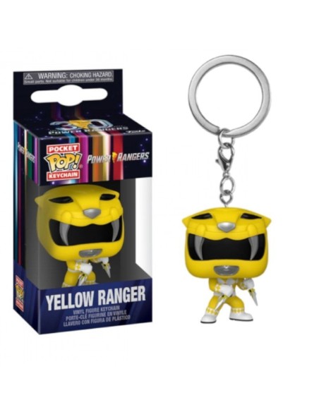 POWER RANGERS: 30TH ANNIVERSARY - YELLOW RANGER - POCKET POP KEYCHAIN