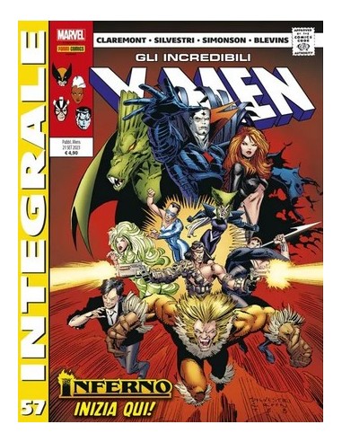 X-MEN DI CHRIS CLAREMONT 57 (di 76) - MARVEL INTEGRALE