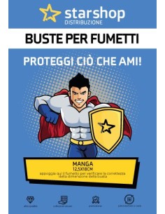 BUSTE STAR SHOP FUMETTI MANGA (12,5x18+4,5)