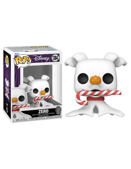 DISNEY - NIGHTMARE BEFORE CHRISTMAS: 30TH ANNIVERSARY - ZERO W/CANDYCANE - POP 1384