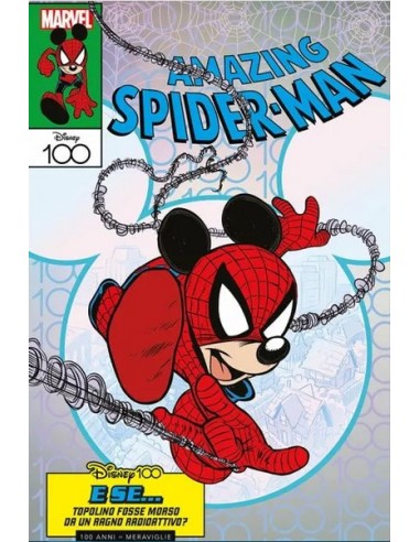 SPIDER-MAN 828 VARIANT DISNEY 100 DI CLAUDIO SCIARRONE - AMAZING SPIDER-MAN 28