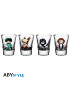 MY HERO ACADEMIA SET OF 4 SHOOTERS HEROES BICCHIERI DA SHOT