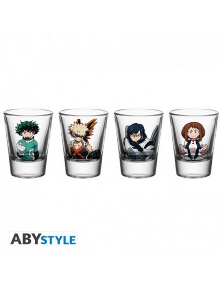 MY HERO ACADEMIA SET OF 4 SHOOTERS HEROES BICCHIERI DA SHOT