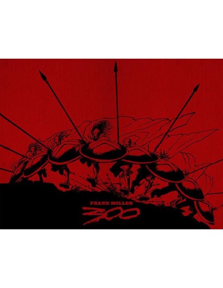 300 DI FRANK MILLER VARIANT EDITION - (Elegante cover in due colori con effetto tela, impreziosita da una fettuccia segnalibro)