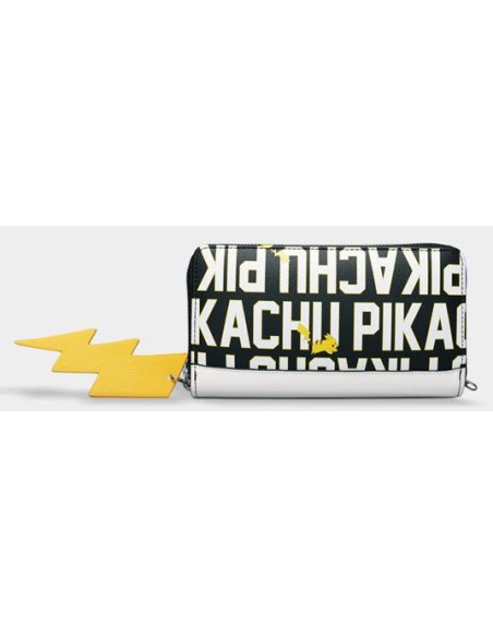 POKEMON - PORTAFOGLIO CON ZIP - PIKA LETTERING