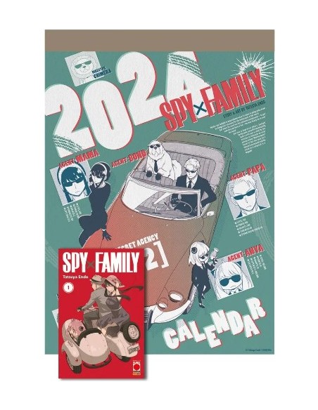SPY X FAMILY CALENDARIO 2024 + SPY X FAMILY 1 VARIANT