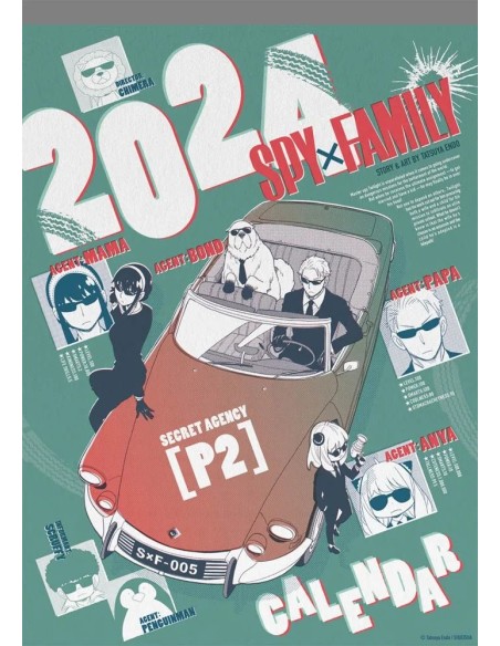 SPY X FAMILY CALENDARIO 2024