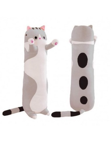 PELOUCHE GATTO CILINDRICO GRIGIO 50CM