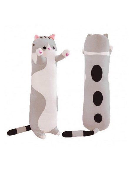 PELOUCHE GATTO CILINDRICO GRIGIO 50CM