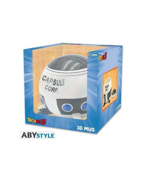 DRAGON BALL - TAZZA 3D 550ML - CAPSULE CORP SPACESHIP