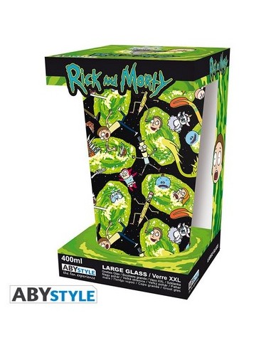 RICK&MORTY PORTALS GLASS