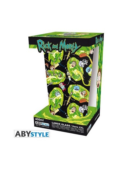 RICK&MORTY PORTALS GLASS