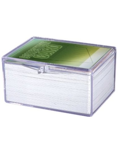 HINGED CLEAR BOX - SCATOLA TRASPARENTE CON CERNIERA 100 CARDS