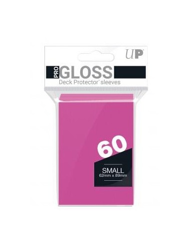 ULTRA PRO 60 BUSTINE SMALL PRO GLOSS - BRIGHT PINK