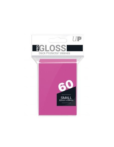ULTRA PRO 60 BUSTINE SMALL PRO GLOSS - BRIGHT PINK