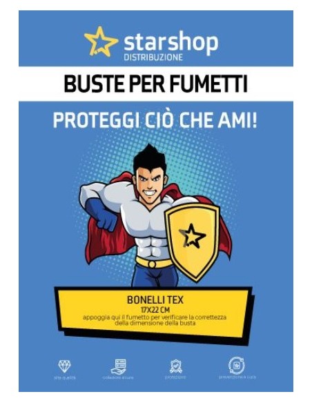 BUSTE STAR SHOP FUMETTI BONELLI TEX (17x22+4,5)