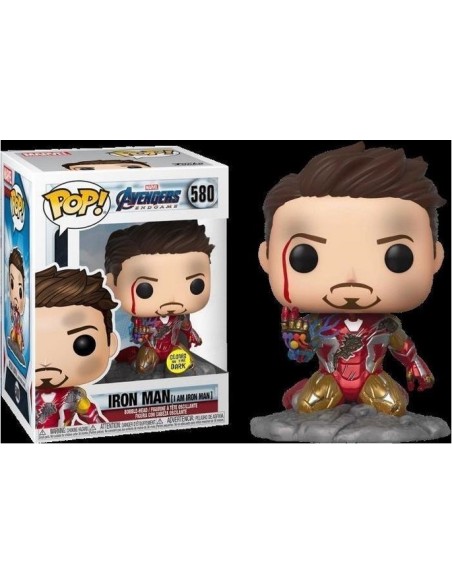 MARVEL AVENGERS ENDGAME - I AM IRON MAN - (GLOW IN THE DARK) - POP 580