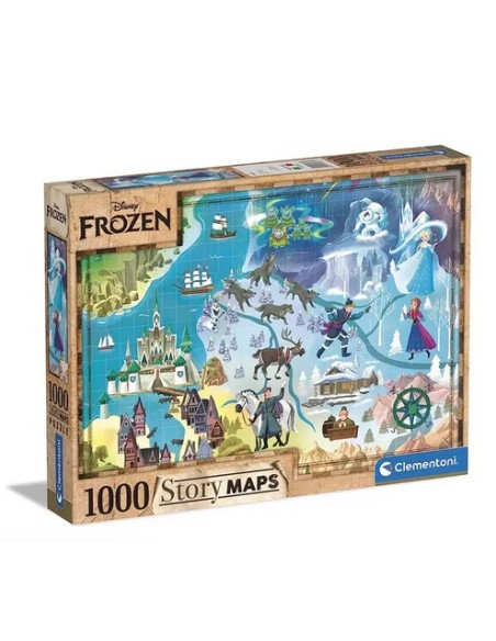 DISNEY - PUZZLE 1000 PEZZI - DISNEY MAPS FROZEN