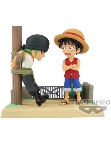 ONE PIECE - WORLD COLLECTABLE FIGURE - LOG STORIES - MONKEY D. LUFFY & RORONOA ZORO