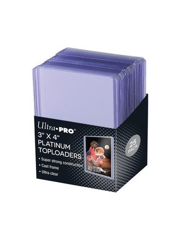 25 PLATINUM TOPLOADER 3` X 4` - ULTRA CLEAR