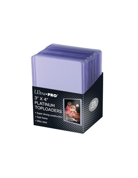 25 PLATINUM TOPLOADER 3` X 4` - ULTRA CLEAR