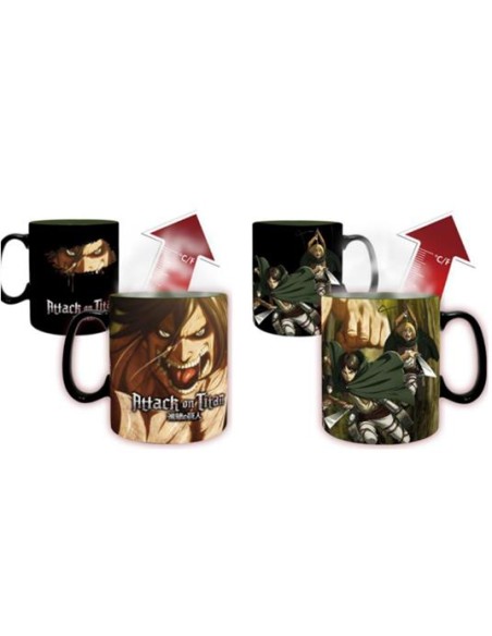 ATTACK ON TITAN - TAZZA MUG HEAT 460ML - TITAN EREN