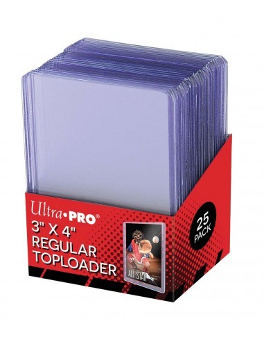 25 TOPLOADER 3" X 4" - CLEAR REGULAR
