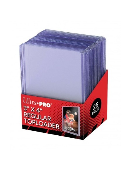25 TOPLOADER 3" X 4" - CLEAR REGULAR