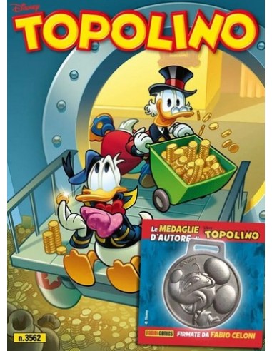 TOPOLINO 3562 + MEDAGLIA TOPOLINO