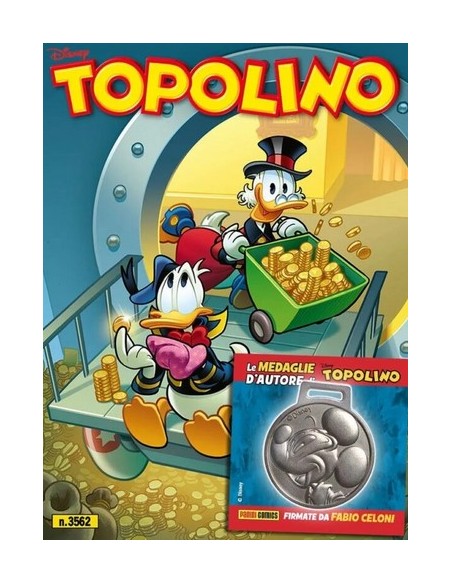 TOPOLINO 3562 + MEDAGLIA TOPOLINO