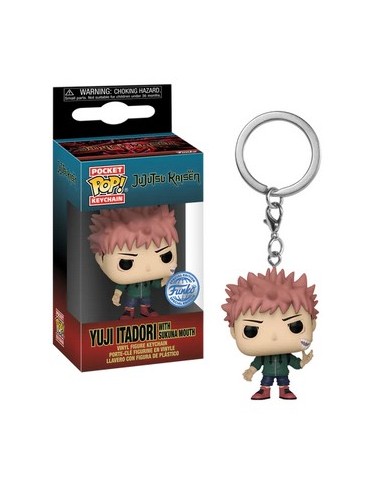 JUJUTSU KAISEN  ITADORI WITH SUKUNA MOUTH - POCKET POP KEYCHAIN