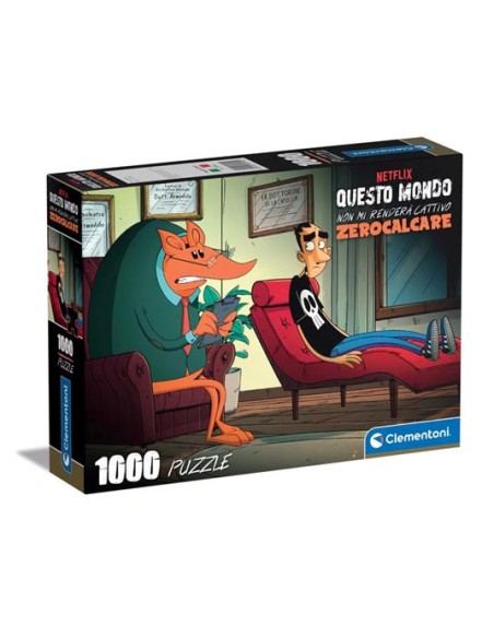ZEROCALCARE - PUZZLE 1000 PEZZI - QUESTO MONDO NON MI RENDERA` CATTIVO - DOTTOR ARMADILLO