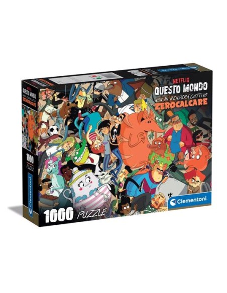 ZEROCALCARE - PUZZLE 1000 PEZZI - QUESTO MONDO NON MI RENDERA` CATTIVO - PERSONAGGI