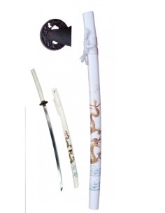 KATANA BIANCA DRAGO LIJIANG Cm 107 - SH555.55