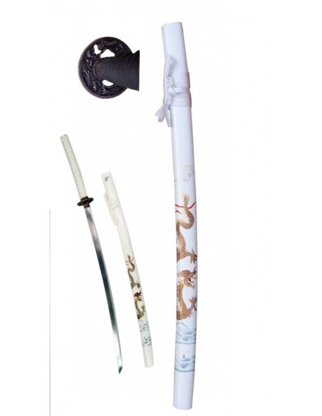 KATANA BIANCA DRAGO LIJIANG Cm 107 - SH555.55