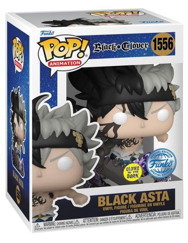 BLACK CLOVER BLACK ASTA - SPECIAL EDITION (GLOWS IN THE DARK) - POP 1556