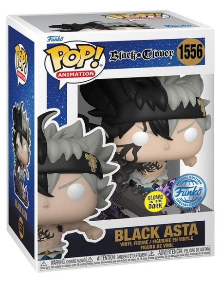 BLACK CLOVER BLACK ASTA - SPECIAL EDITION (GLOWS IN THE DARK) - POP 1556