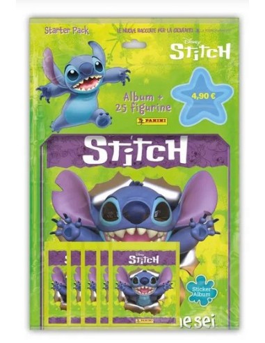STITCH STICKER ALBUM - STARTER PACK - (contiene ALBUM + 5 BUSTINE)