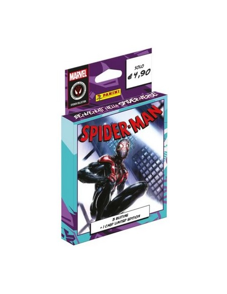 SPIDER-MAN BENVENUTI NELLO SPIDER-VERSE ECOBLISTER - contiene 5 bustine + 1 card limited