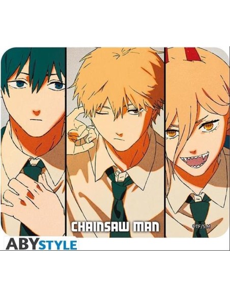 CHAINSAW MAN DENJI, AKI & POWER FLEXIBLE MOUSEPAD