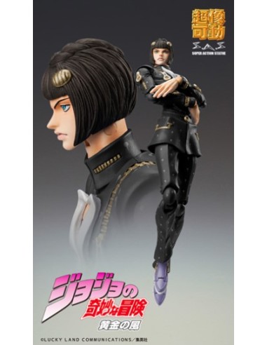 JOJO`S BIZARRE ADVENTURE: GOLDEN WIND - CHOZOKADO - BRUNO BRUCCIARATI BLACK - ACTION FIGURE 15CM