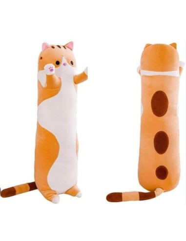 PELUCHE GATTO CILINDRICO MARRONE 110 CM
