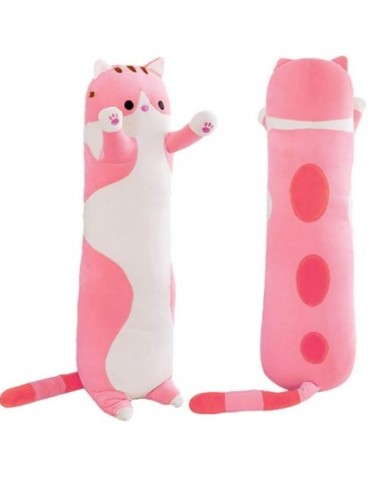 PELUCHE GATTO CILINDRICO ROSA  JUMBO 110 CM