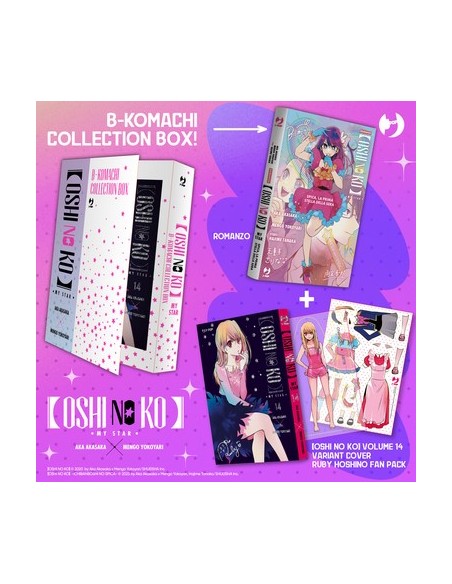 OSHI NO KO B-KOMACHI COLLECTION BOX - (ROMANZO + VOL. 14 RUBY HOSHINO FAN PACK EDITION)